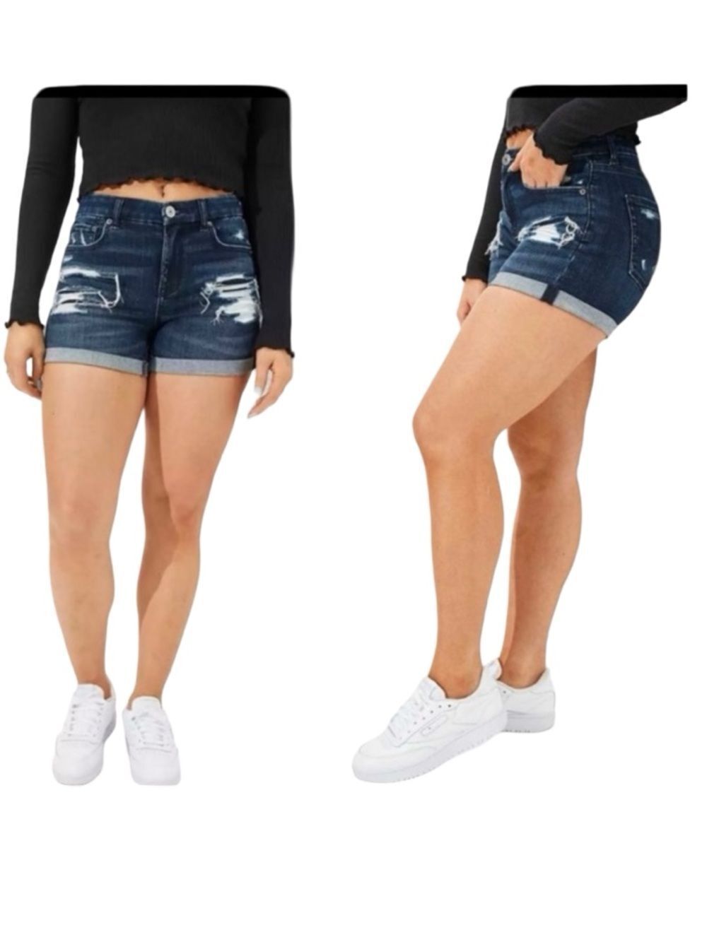 AE Ne(x)t Level Denim Midi Short Size 2